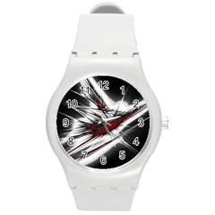 Big Bang Round Plastic Sport Watch (m) by ValentinaDesign