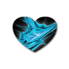 Big Bang Rubber Coaster (heart)  by ValentinaDesign