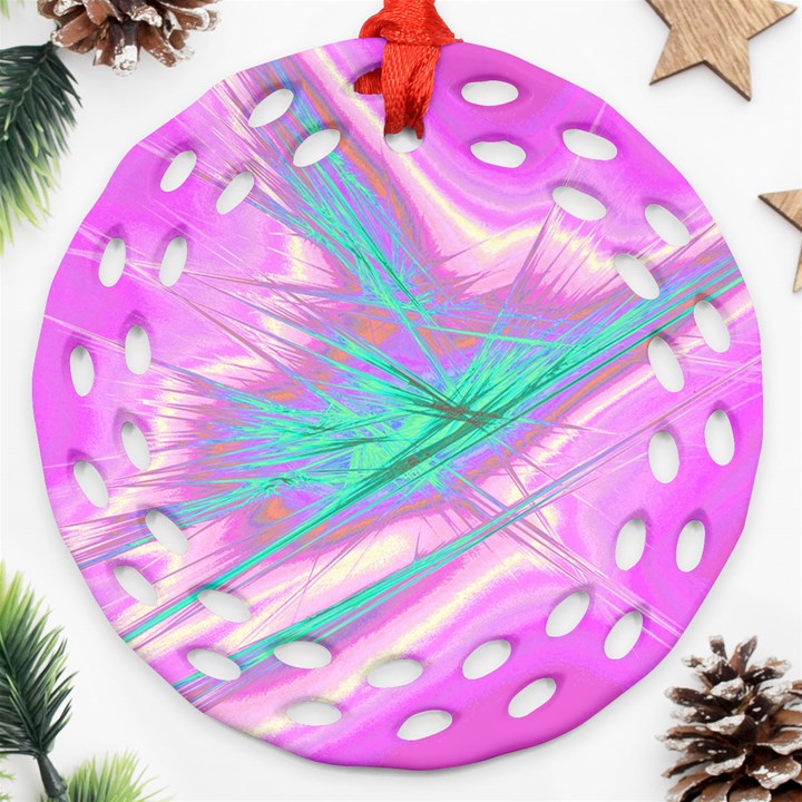 Big bang Round Filigree Ornament (Two Sides)