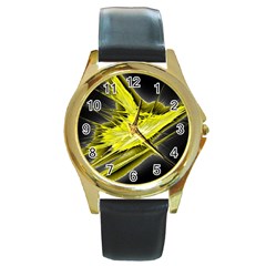 Big Bang Round Gold Metal Watch by ValentinaDesign