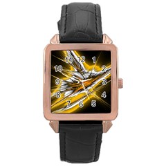 Big bang Rose Gold Leather Watch 