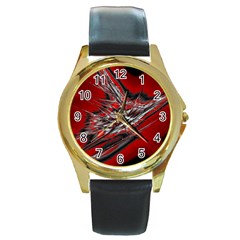 Big Bang Round Gold Metal Watch by ValentinaDesign