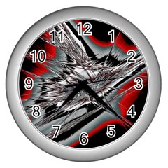 Big Bang Wall Clocks (silver)  by ValentinaDesign