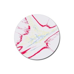 Big Bang Rubber Coaster (round)  by ValentinaDesign