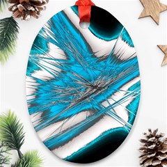 Big bang Oval Ornament (Two Sides)