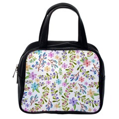 Twigs And Floral Pattern Classic Handbags (one Side) by Coelfen