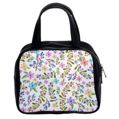 Twigs And Floral Pattern Classic Handbags (2 Sides) by Coelfen