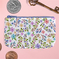 Twigs And Floral Pattern Large Coin Purse