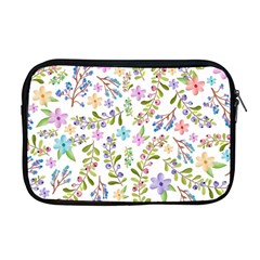 Twigs And Floral Pattern Apple Macbook Pro 17  Zipper Case by Coelfen