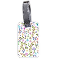 Twigs And Floral Pattern Luggage Tags (two Sides) by Coelfen