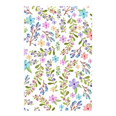 Twigs And Floral Pattern Shower Curtain 48  X 72  (small)  by Coelfen