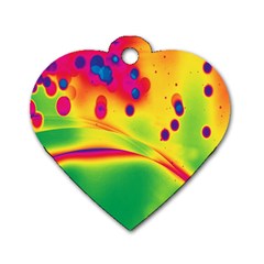 Lights Dog Tag Heart (one Side) by ValentinaDesign