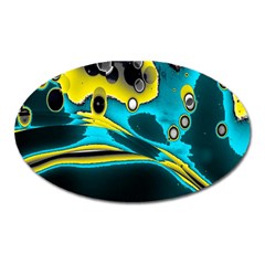 Lights Oval Magnet by ValentinaDesign