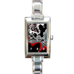 Lights Rectangle Italian Charm Watch by ValentinaDesign