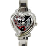 Lights Heart Italian Charm Watch Front