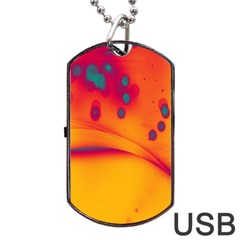 Lights Dog Tag Usb Flash (two Sides) by ValentinaDesign