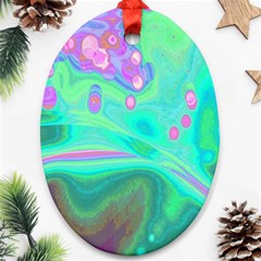 Lights Ornament (oval) by ValentinaDesign