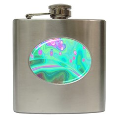 Lights Hip Flask (6 Oz) by ValentinaDesign