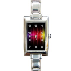 Lights Rectangle Italian Charm Watch by ValentinaDesign