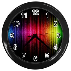 Lights Wall Clocks (black) by ValentinaDesign