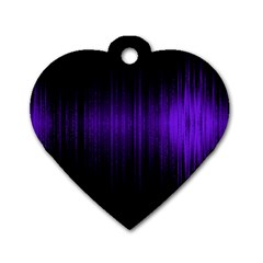 Lights Dog Tag Heart (one Side) by ValentinaDesign