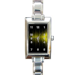 Light Rectangle Italian Charm Watch by ValentinaDesign