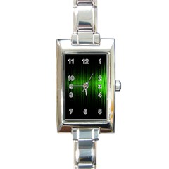 Light Rectangle Italian Charm Watch by ValentinaDesign