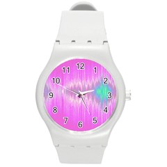 Light Round Plastic Sport Watch (m) by ValentinaDesign