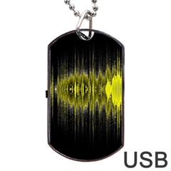 Light Dog Tag Usb Flash (one Side) by ValentinaDesign