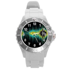 Light Round Plastic Sport Watch (l) by ValentinaDesign