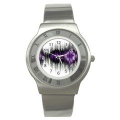 Light Stainless Steel Watch by ValentinaDesign