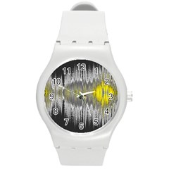 Light Round Plastic Sport Watch (m) by ValentinaDesign