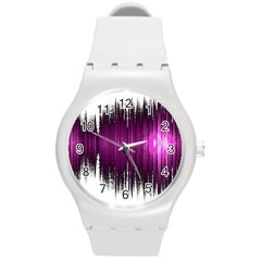 Light Round Plastic Sport Watch (m) by ValentinaDesign