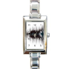 Light Rectangle Italian Charm Watch by ValentinaDesign