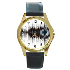 Light Round Gold Metal Watch