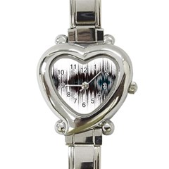 Light Heart Italian Charm Watch by ValentinaDesign