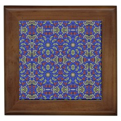 Colorful Ethnic Design Framed Tiles by dflcprints