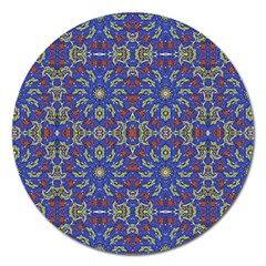 Colorful Ethnic Design Magnet 5  (round) by dflcprints