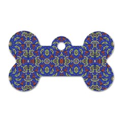 Colorful Ethnic Design Dog Tag Bone (one Side) by dflcprints