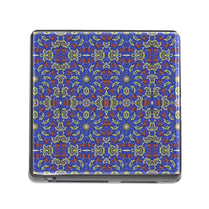 Colorful Ethnic Design Memory Card Reader (Square)