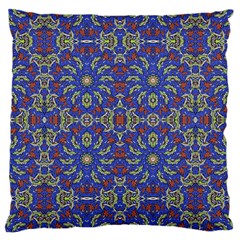 Colorful Ethnic Design Large Cushion Case (two Sides) by dflcprints