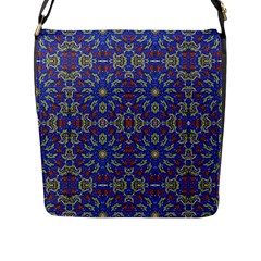 Colorful Ethnic Design Flap Messenger Bag (l)  by dflcprints