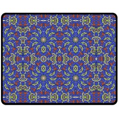 Colorful Ethnic Design Double Sided Fleece Blanket (medium)  by dflcprints