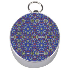 Colorful Ethnic Design Silver Compasses by dflcprints