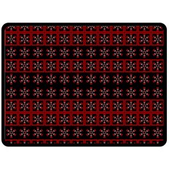 Dark Tiled Pattern Fleece Blanket (large)  by linceazul