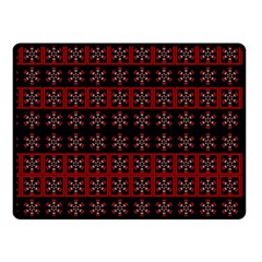 Dark Tiled Pattern Fleece Blanket (small) by linceazul