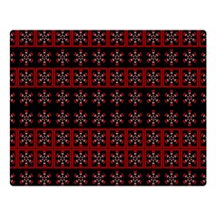 Dark Tiled Pattern Double Sided Flano Blanket (large)  by linceazul