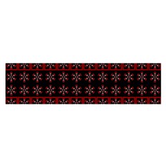 Dark Tiled Pattern Satin Scarf (oblong)