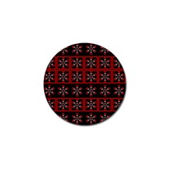 Dark Tiled Pattern Golf Ball Marker by linceazul