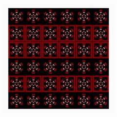 Dark Tiled Pattern Medium Glasses Cloth (2-side) by linceazul